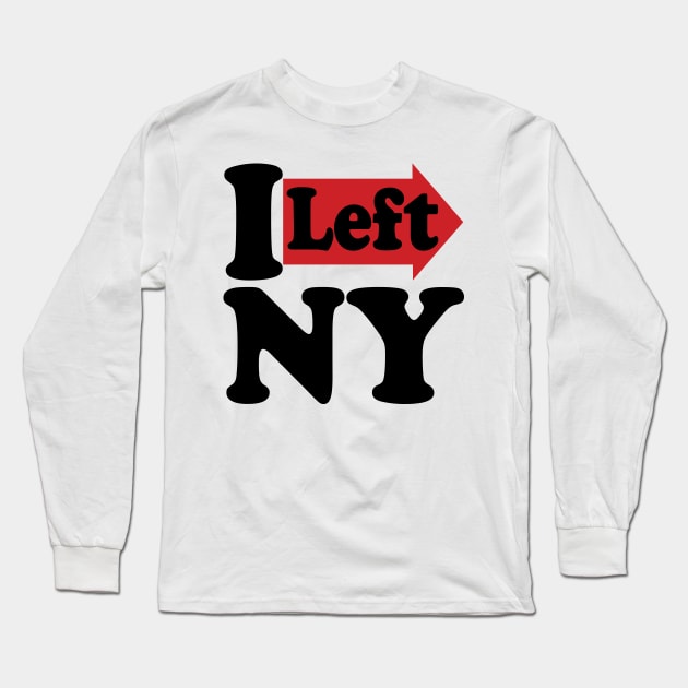 I Left NY Long Sleeve T-Shirt by pelagio